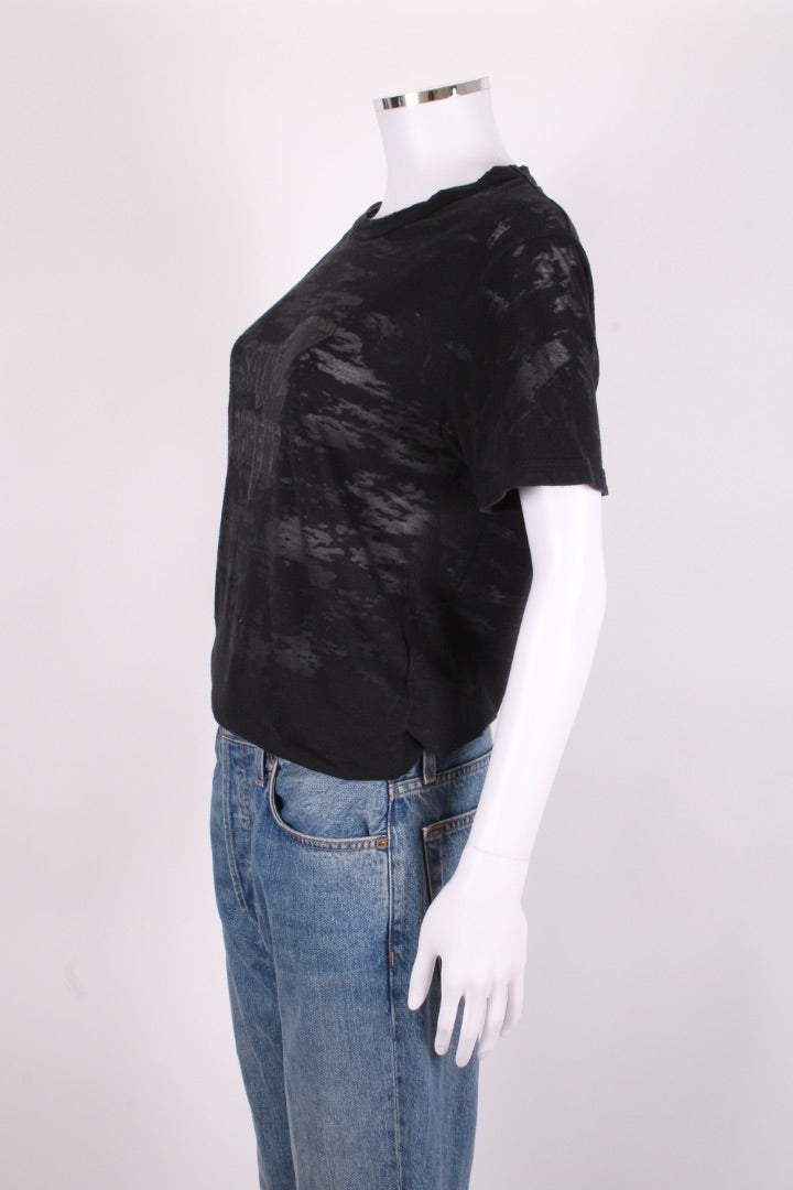 Saint Laurent Lightning Bolt Logo T-shirt Black S