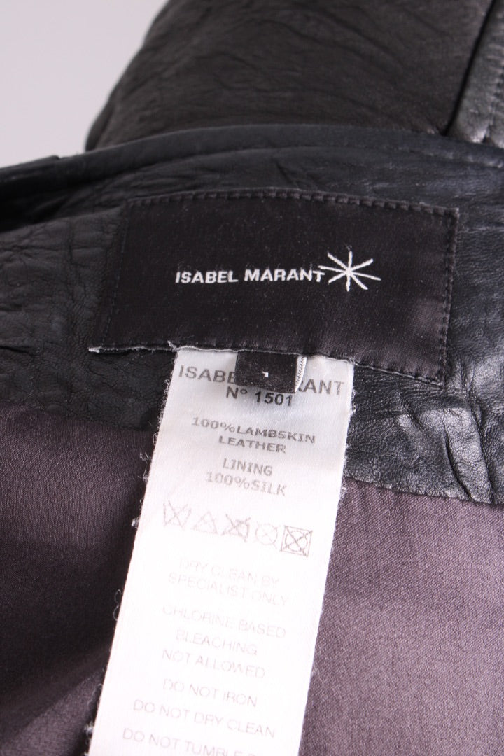 Isabel Marant Leather Jacket Black S