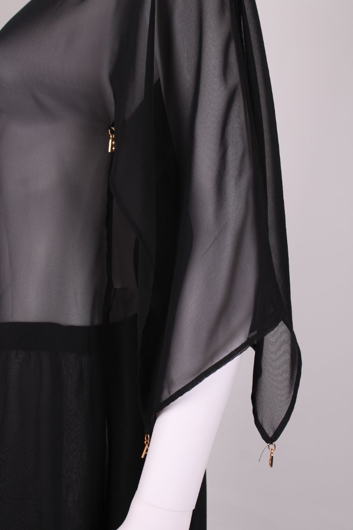 Dolce & Gabbana Beachwear Sheer Beach Cover Dress Black S