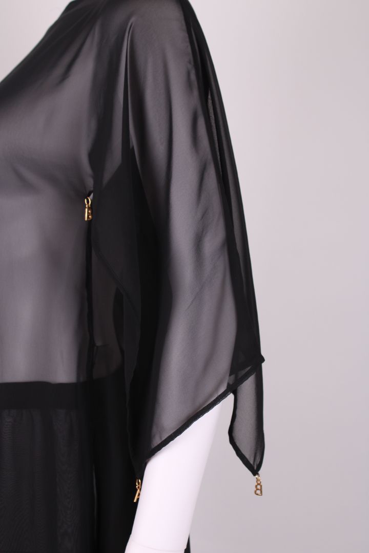 Dolce & Gabbana Beachwear Sheer Beach Cover Dress Black S