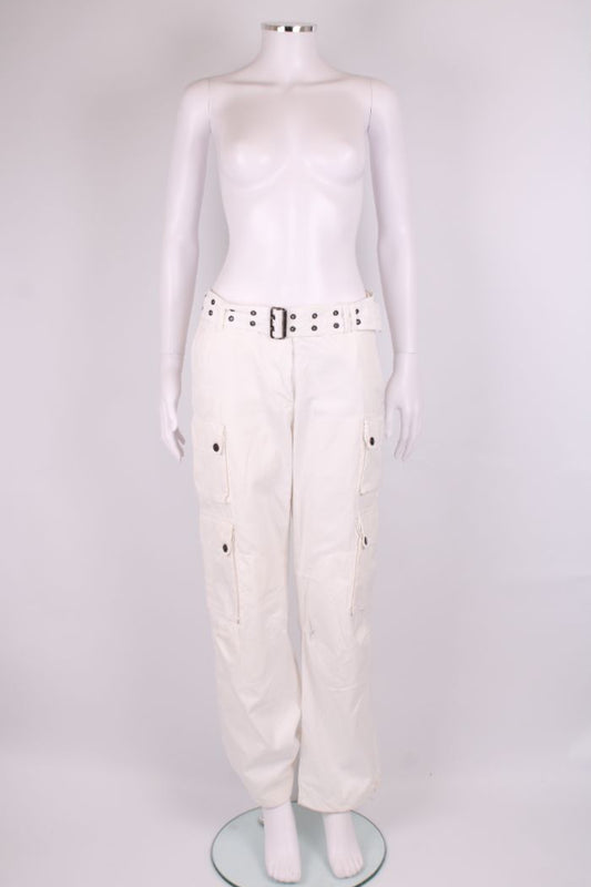 Burberry Cargo Trousers White 10