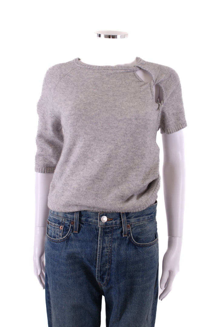 Christopher Esber S/S Cut Out Jumper Grey S