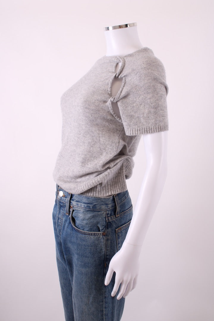 Christopher Esber S/S Cut Out Jumper Grey S