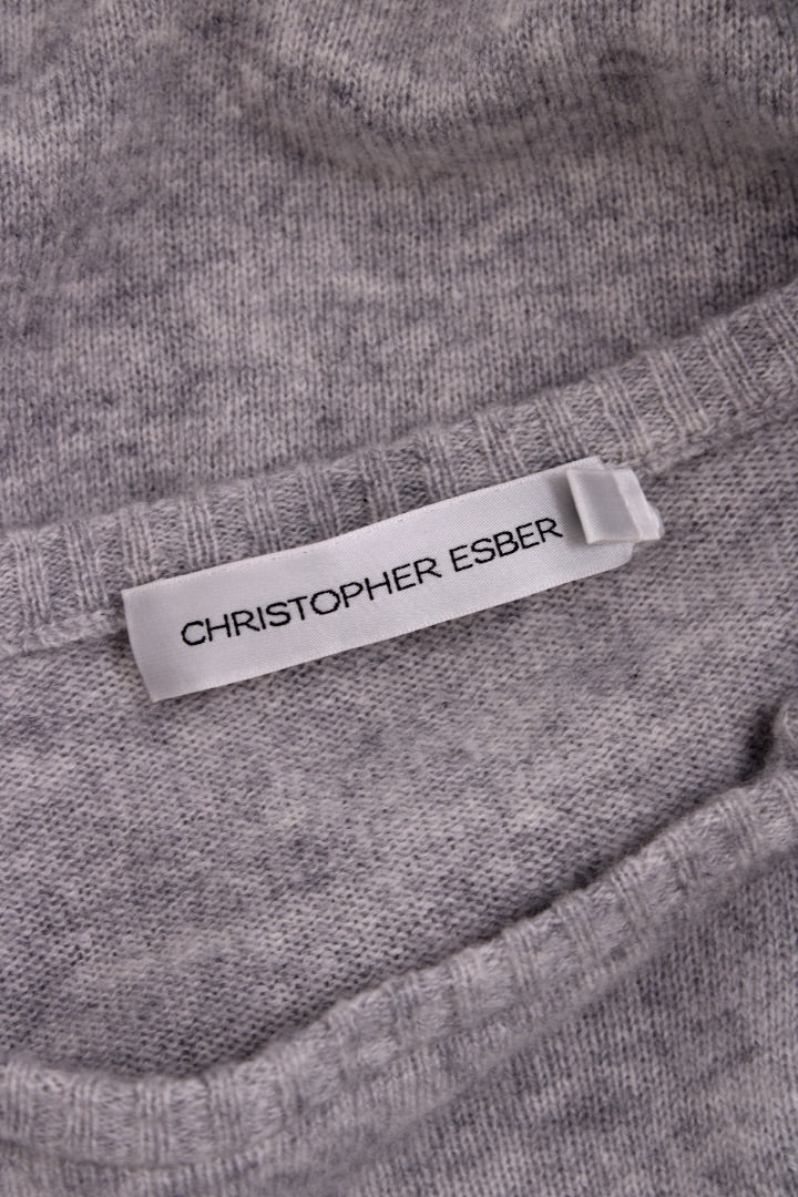 Christopher Esber S/S Cut Out Jumper Grey S
