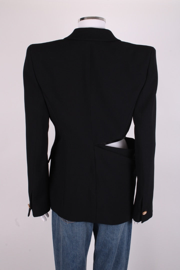 Versace Cut Out Side Blazer Black 12