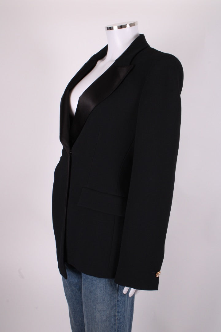 Versace Cut Out Side Blazer Black 12