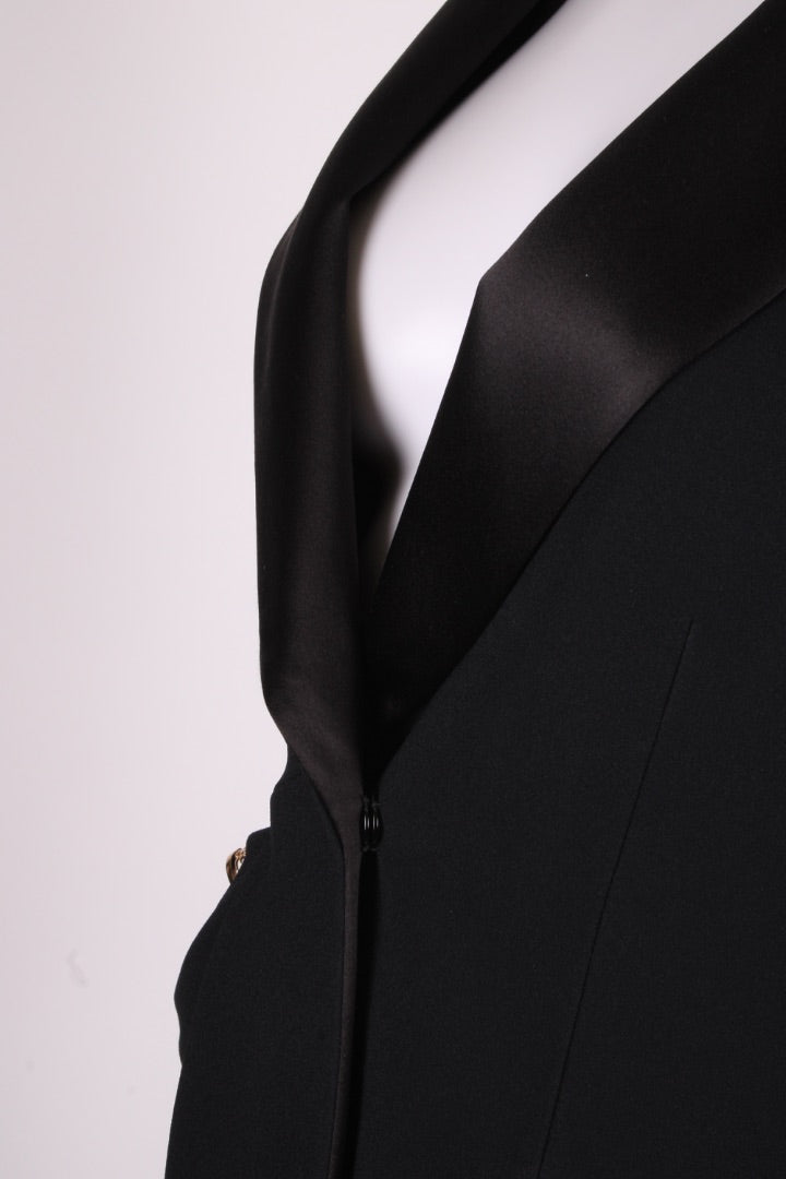 Versace Cut Out Side Blazer Black 12