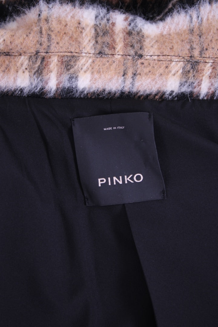 Pinko Tassel Coat Beige 12