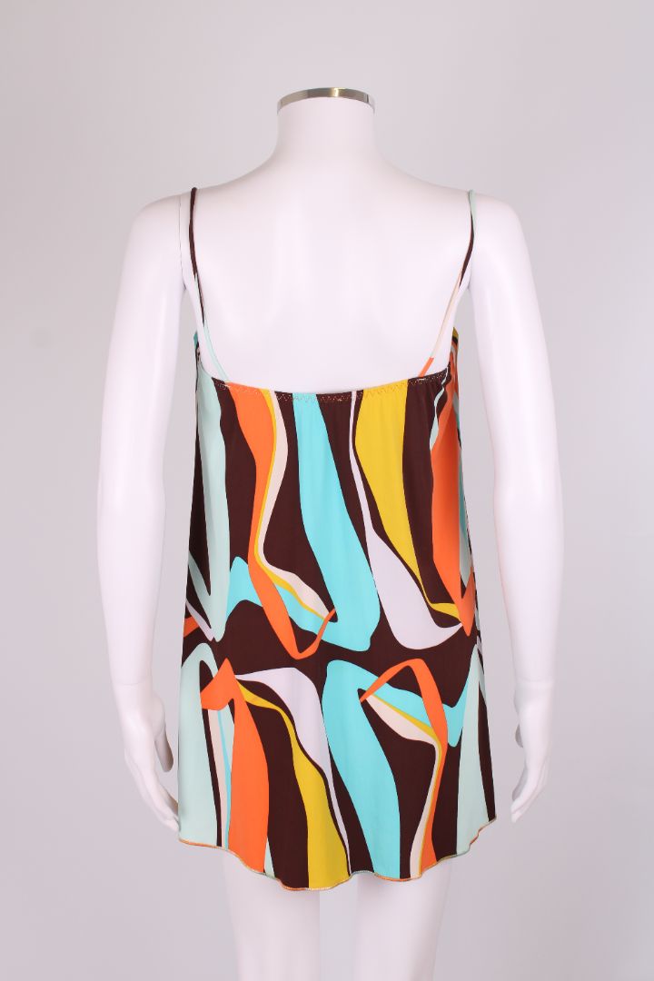 Missoni Mare S/S Swirl Print Top Mint/ Orange S