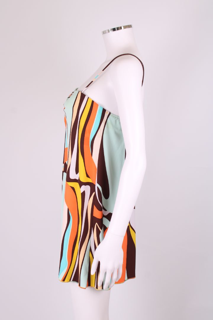 Missoni Mare S/S Swirl Print Top Mint/ Orange S