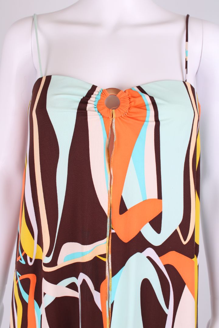 Missoni Mare S/S Swirl Print Top Mint/ Orange S