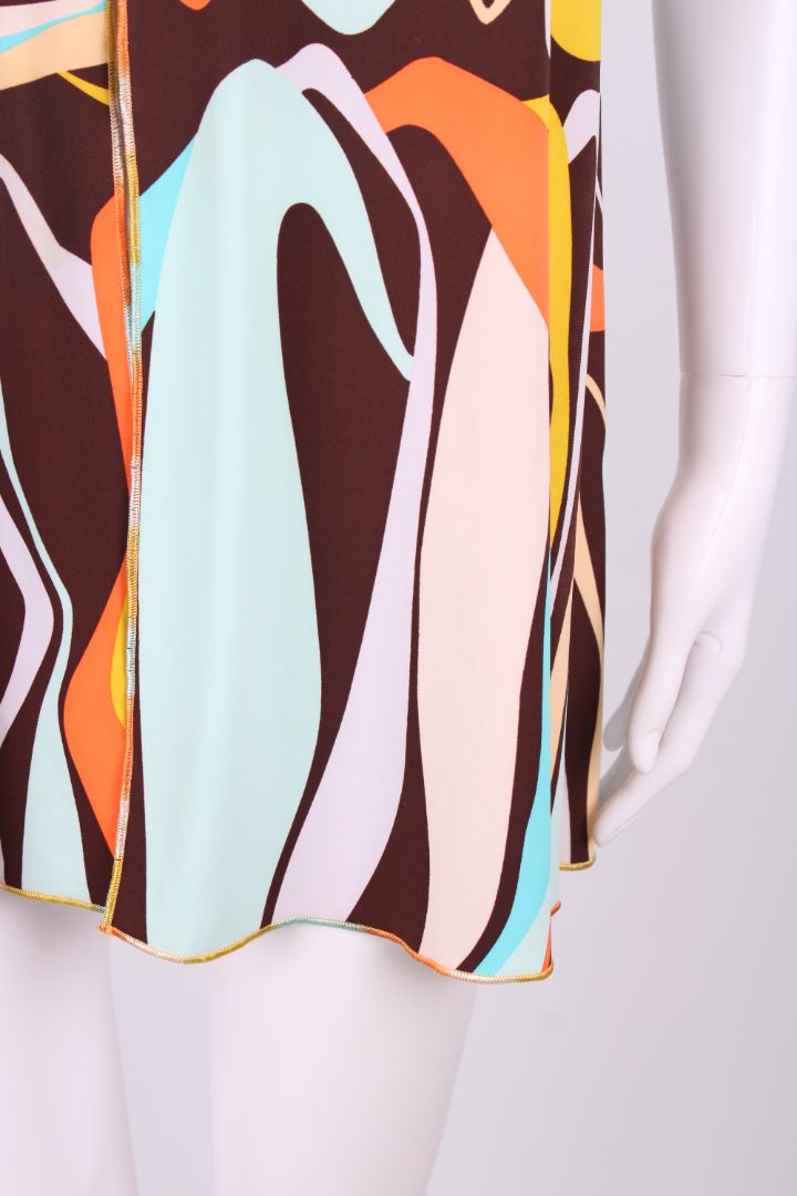 Missoni Mare S/S Swirl Print Top Mint/ Orange S