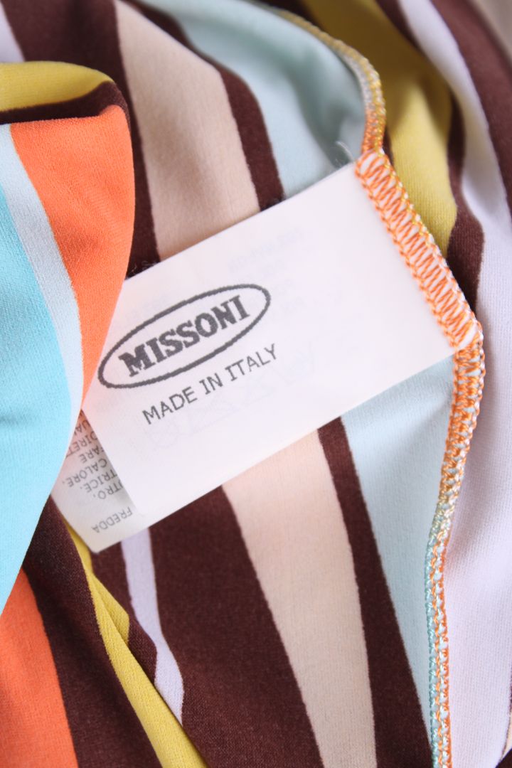 Missoni Mare S/S Swirl Print Top Mint/ Orange S