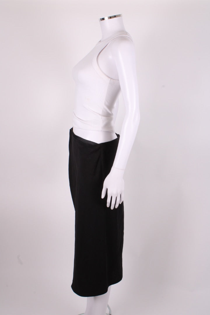 Versace Medusa Cut Out Draped Skirt Black 10