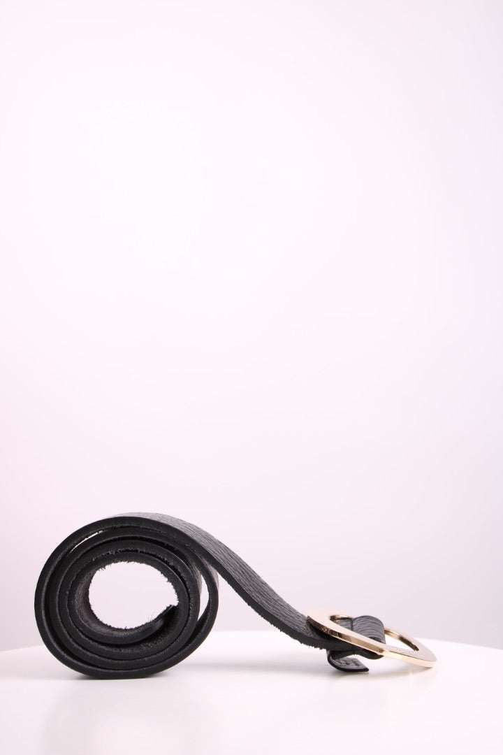 Gucci Heart Buckle Belt Gold/ Black 80.32