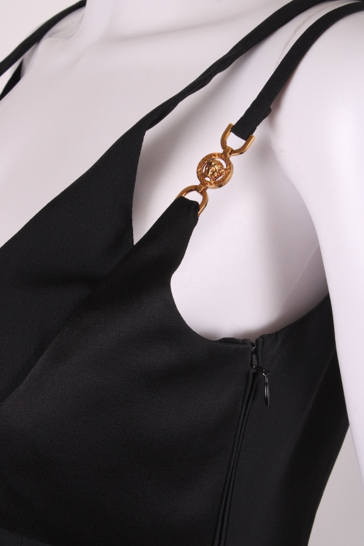 Versace Medusa Hardweare Crop Top Black 12