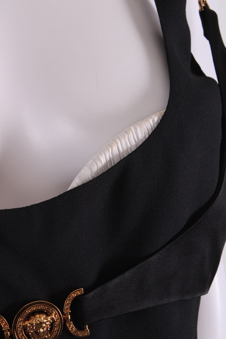 Versace Medusa Hardweare Crop Top Black 12