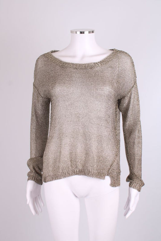 Zadig & Voltaire Mesh Jumper Gold M