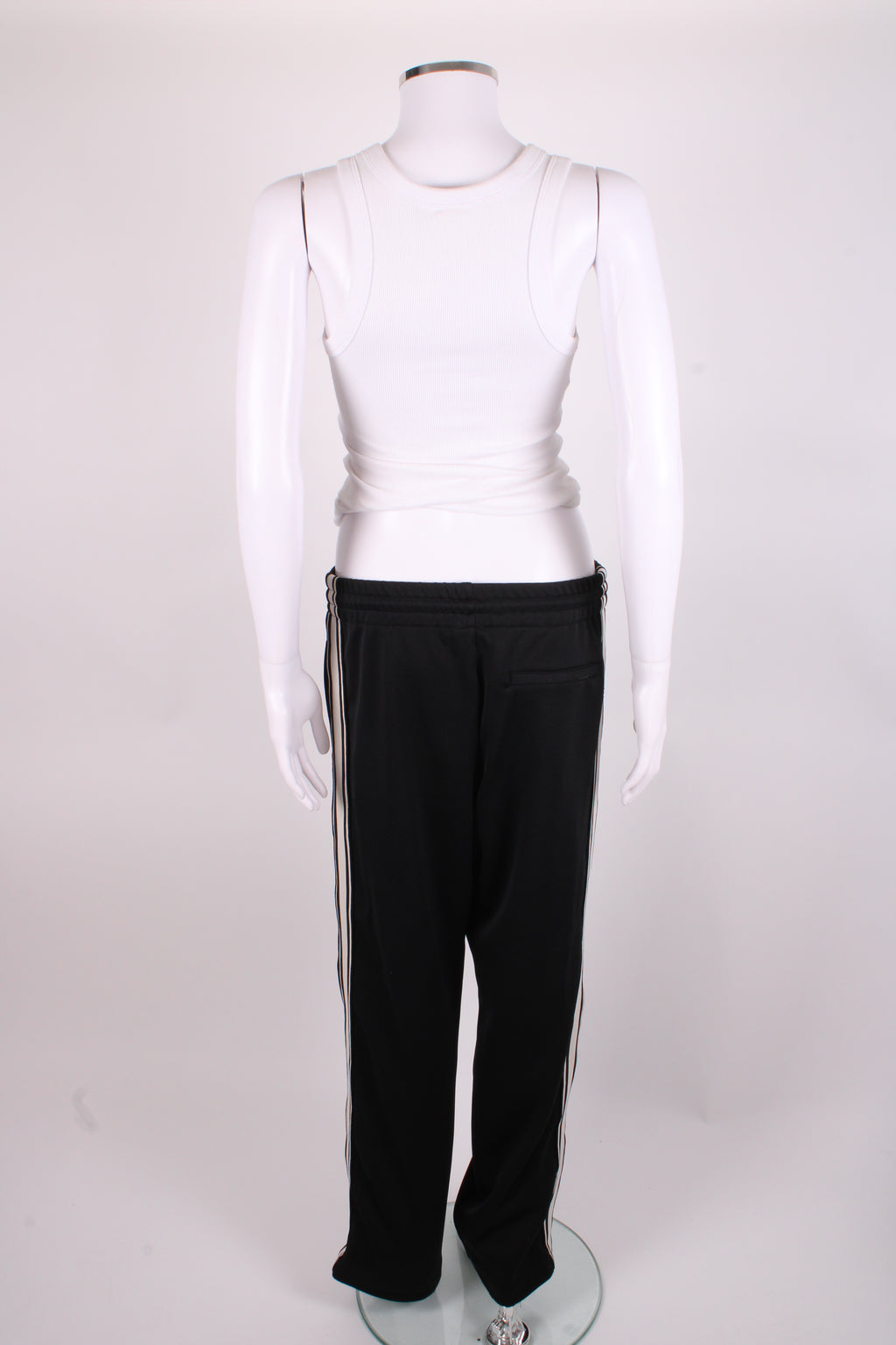 Celine Stripe Side Logo Joggers Black/ White XS