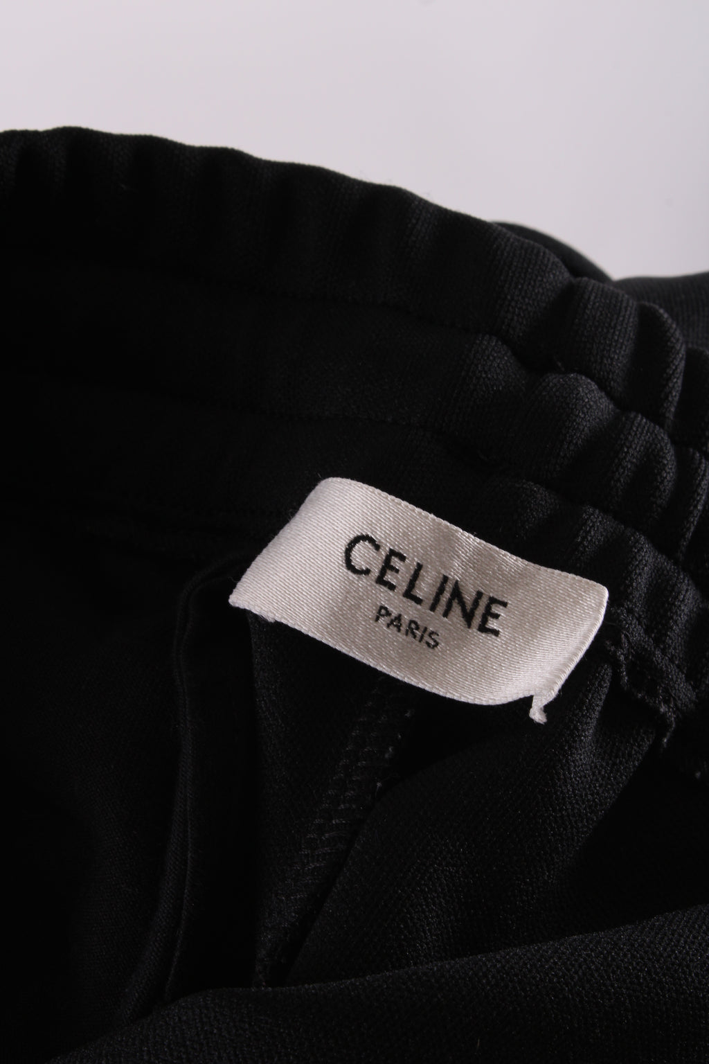Celine Stripe Side Logo Joggers Black/ White XS