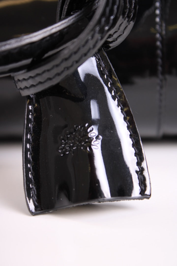 Mulberry Patent Bayswater Bag Black