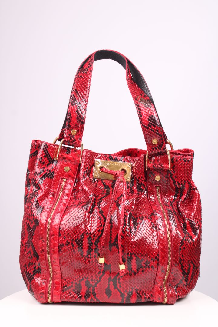Michael Kors Snake Skin handbag Red