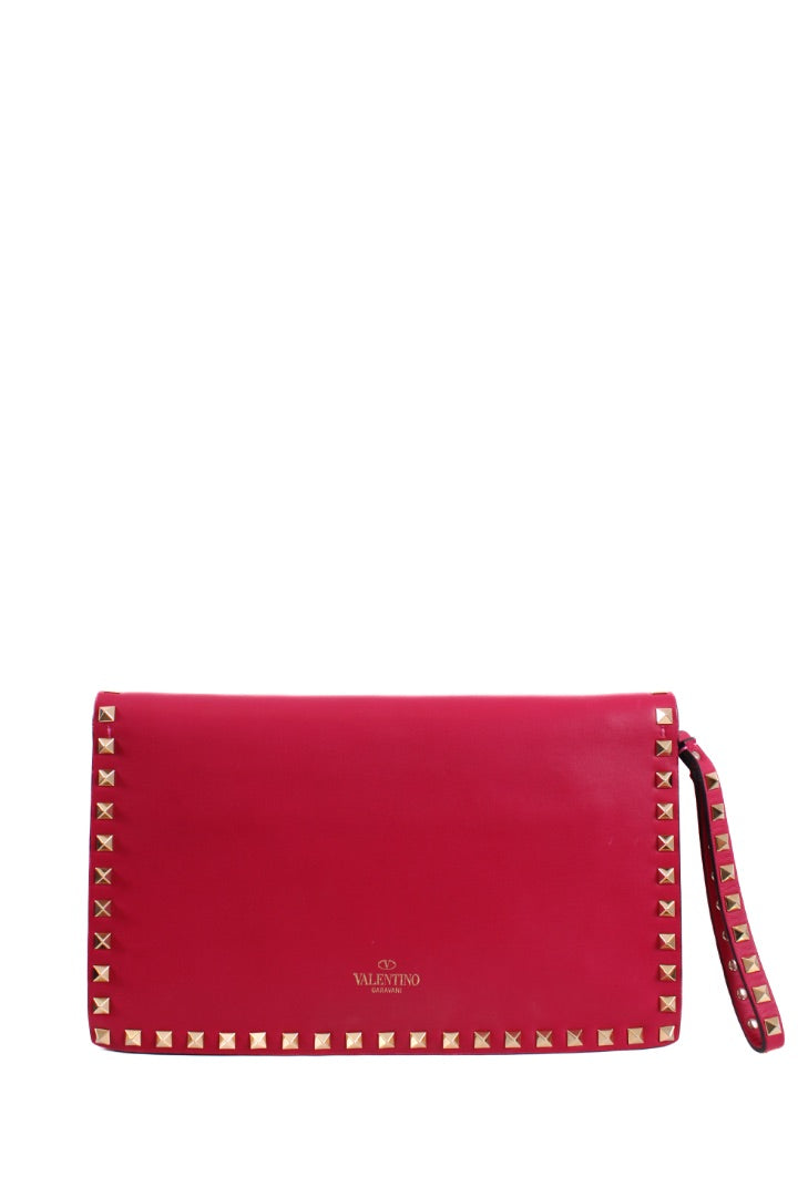 Valentino Rockstud Clutch Pink