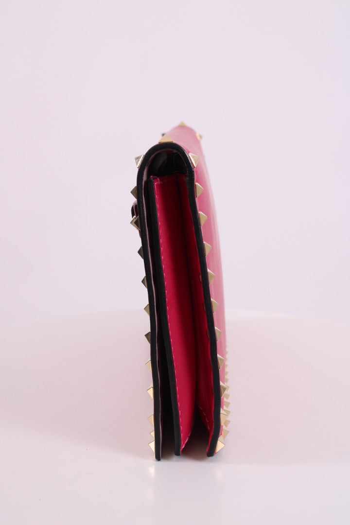 Valentino Rockstud Clutch Pink
