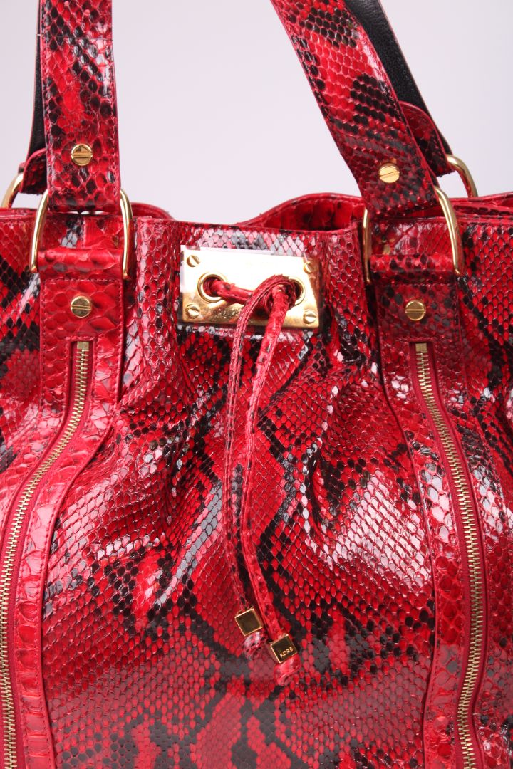 Michael Kors Snake Skin handbag Red