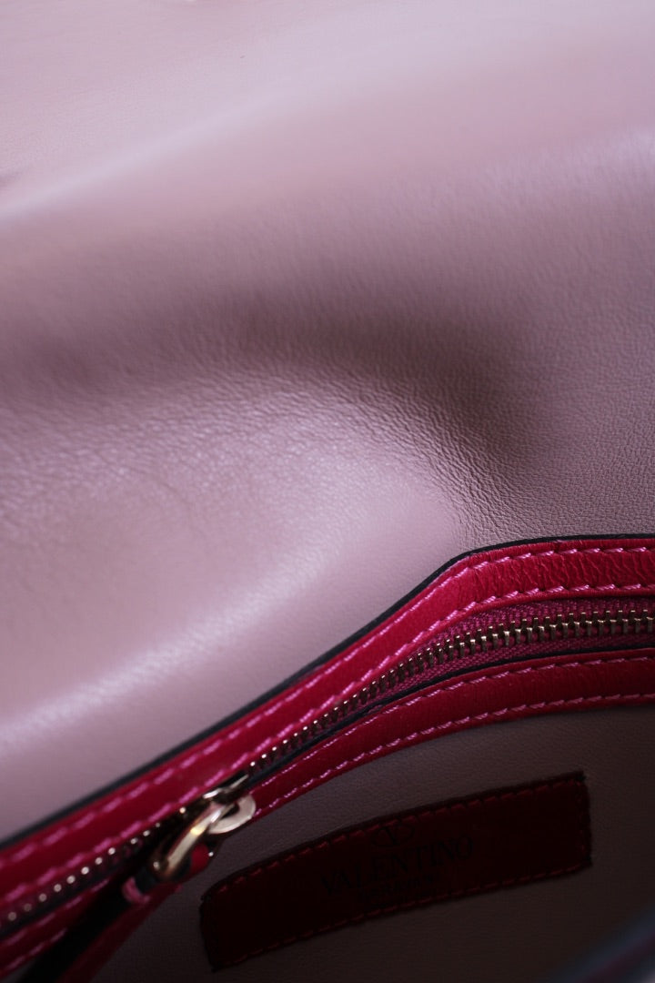 Valentino Rockstud Clutch Pink