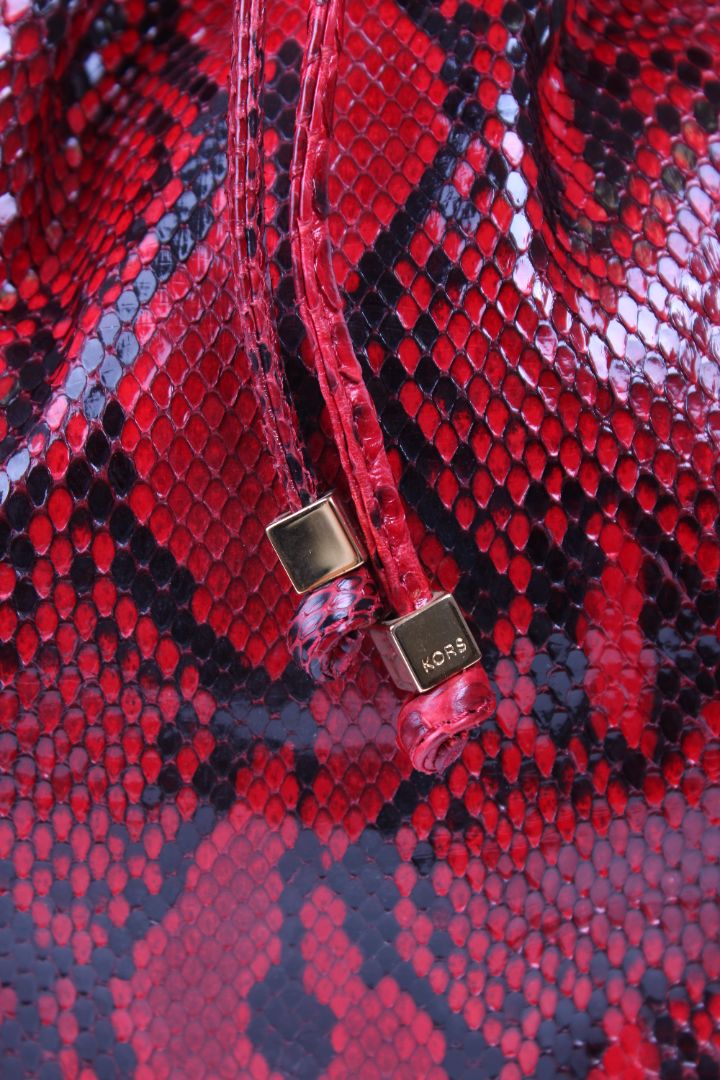 Michael Kors Snake Skin handbag Red