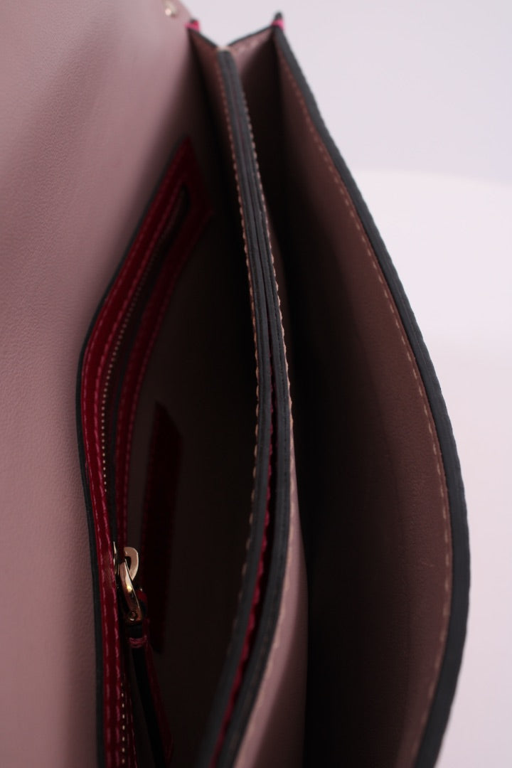 Valentino Rockstud Clutch Pink