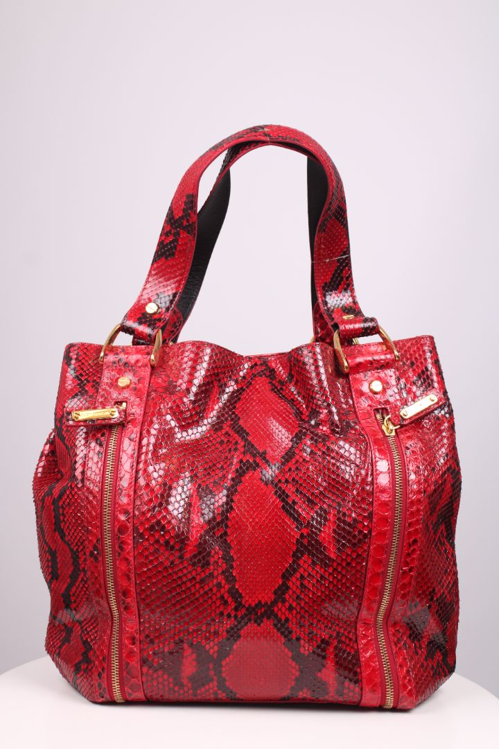 Michael Kors Snake Skin handbag Red