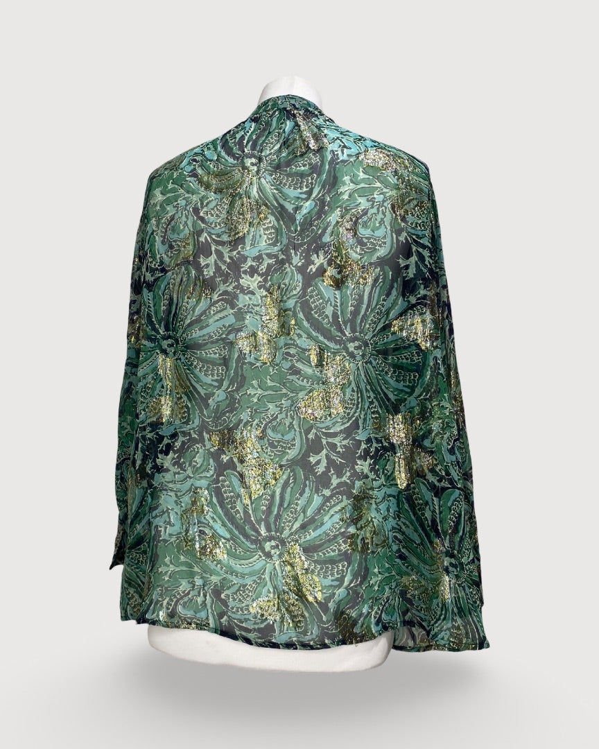 Green/gold BA&SH Blouse, M