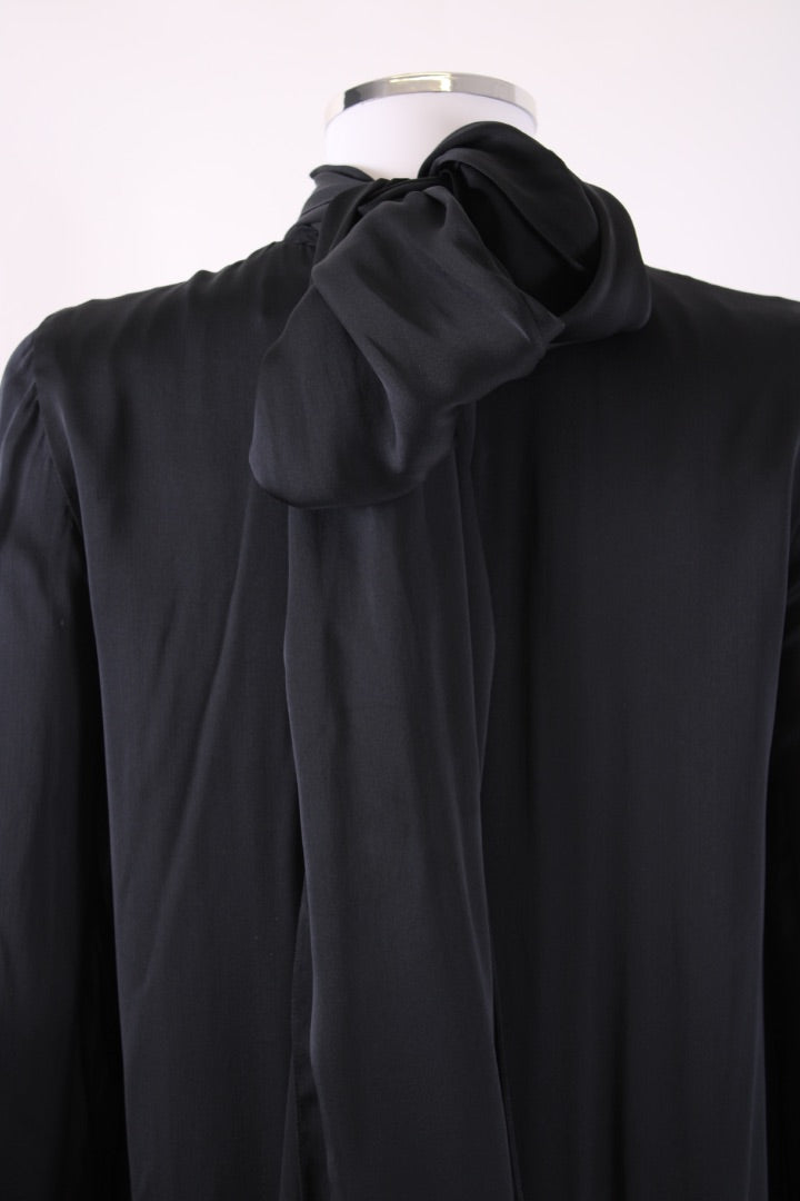 Mulberry L/S Pussy Bow Dress Black 10
