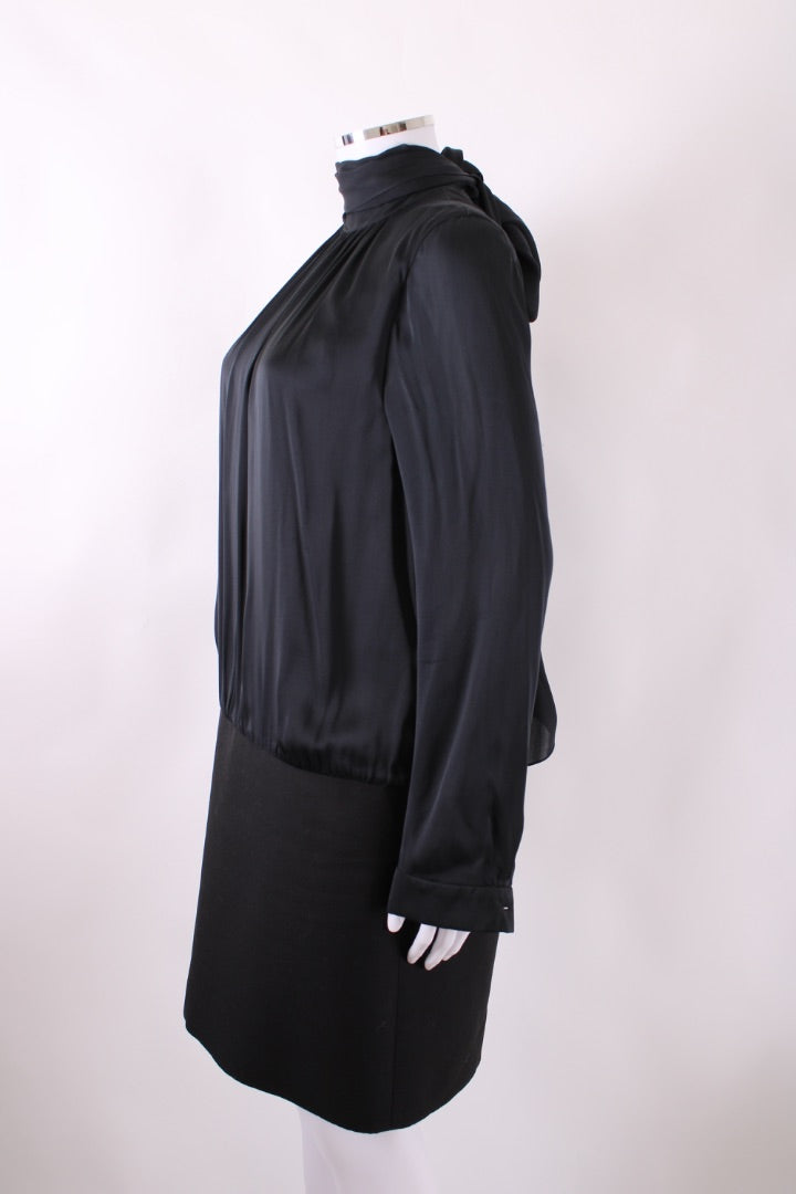 Mulberry L/S Pussy Bow Dress Black 10