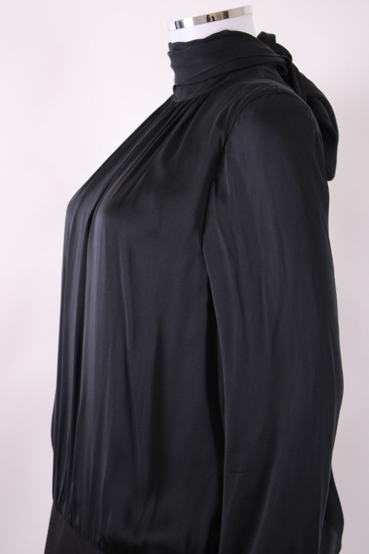 Mulberry L/S Pussy Bow Dress Black 10