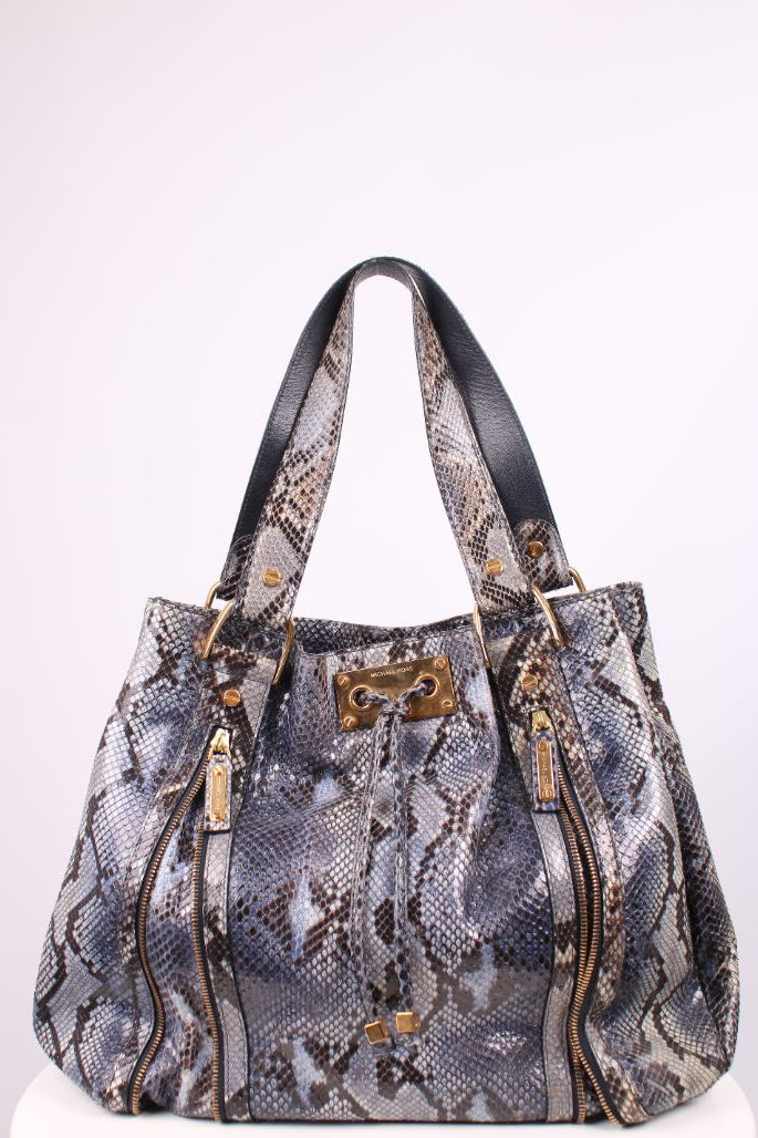 Michael Kors Python zip hobo handbag Blue