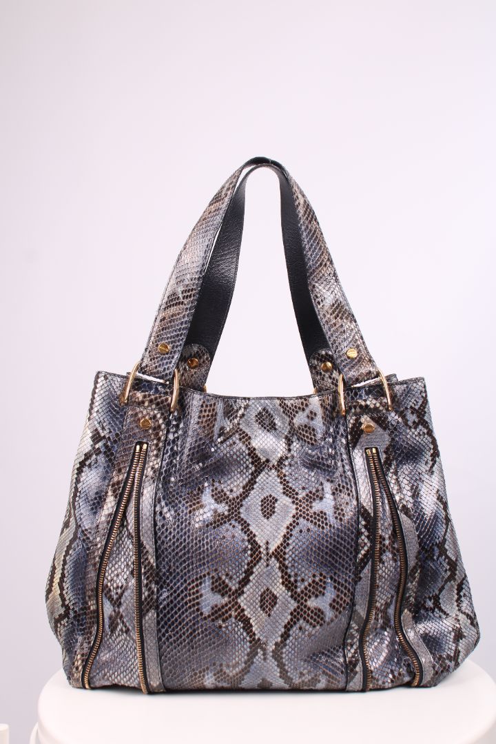 Michael Kors Python zip hobo handbag Blue