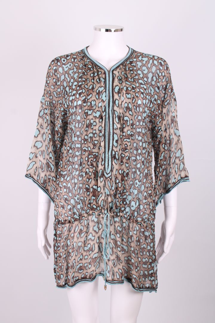 Robert Cavalli Blouse Brown/ Blue 10