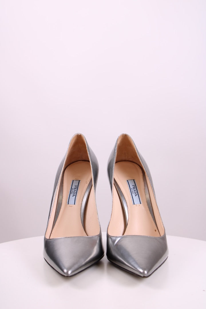 Prada Heels Silver 37.5
