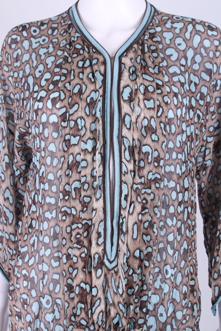 Robert Cavalli Blouse Brown/ Blue 10
