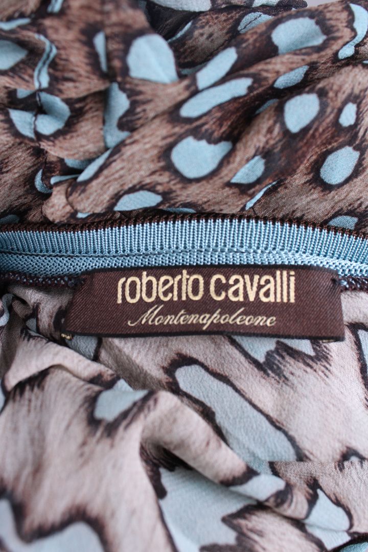 Robert Cavalli Blouse Brown/ Blue 10