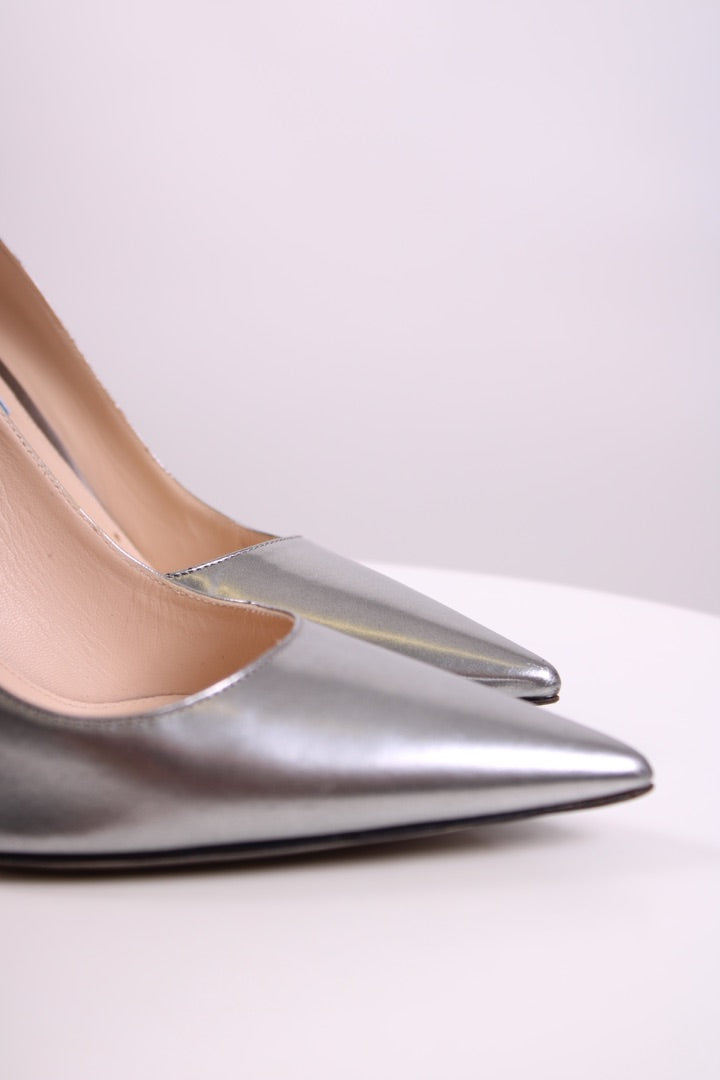 Prada Heels Silver 37.5