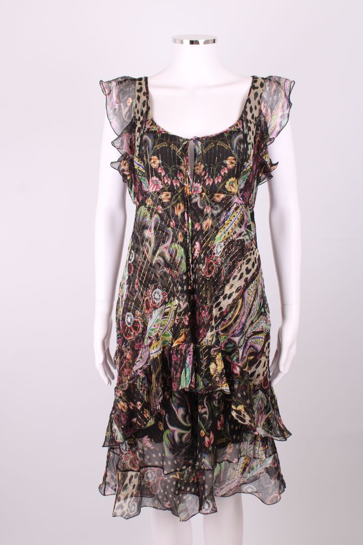 Roberto Cavalli Dress Black Print 12