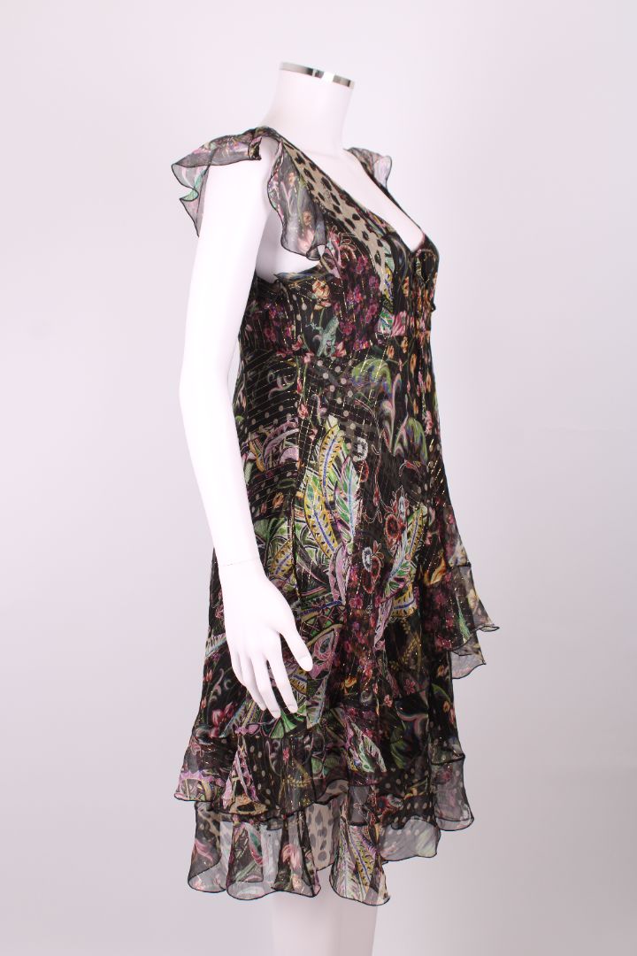 Roberto Cavalli Dress Black Print 12