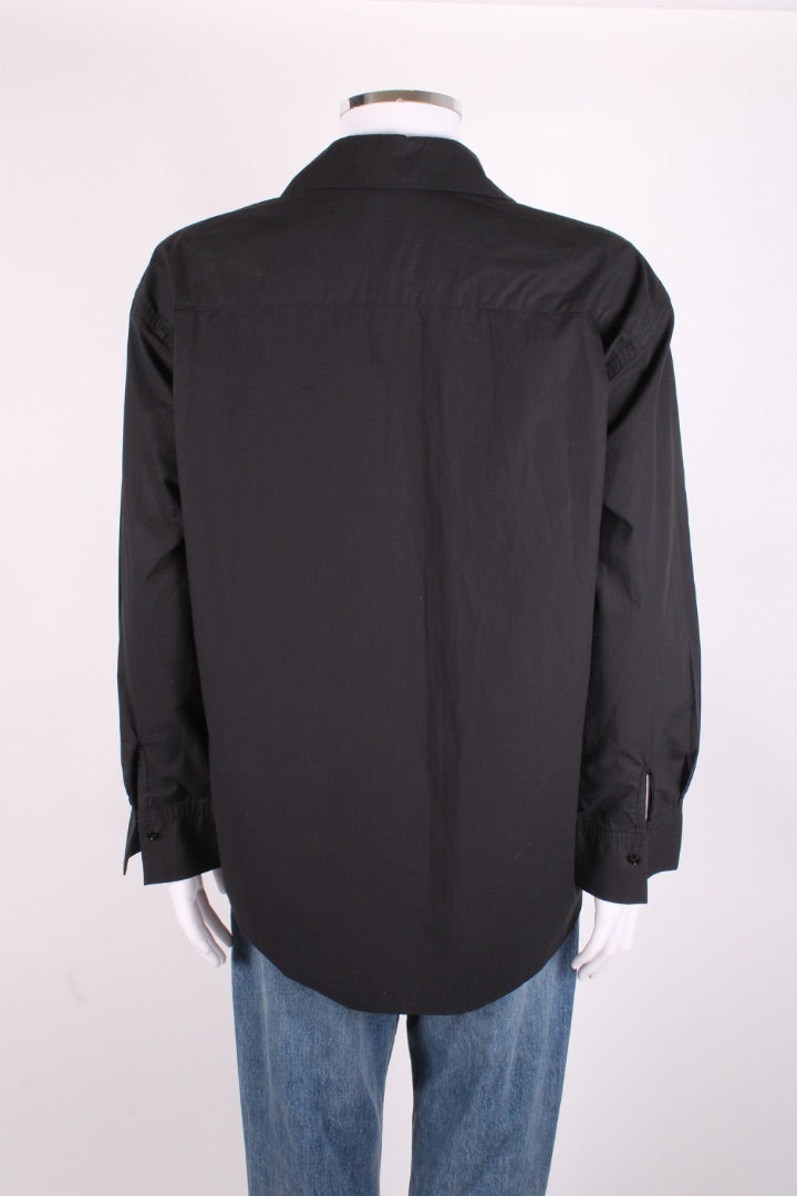 Sandro Gold Buckle Shirt Black M