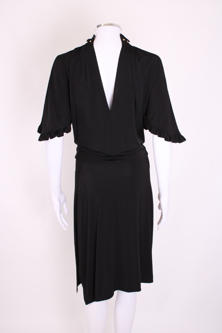 Rabanne Gold Bead Embellished Dress Black 10