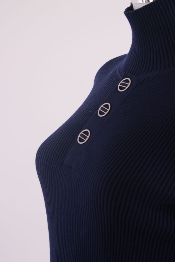 Dion Lee L/S Ribbed Top Navy 10