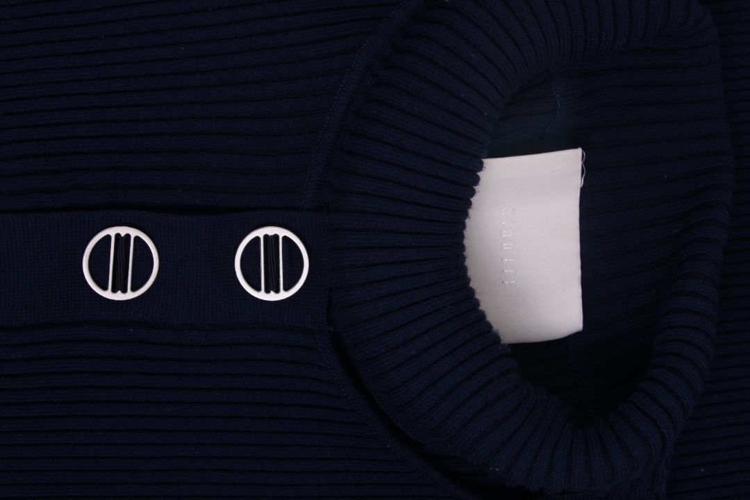 Dion Lee L/S Ribbed Top Navy 10